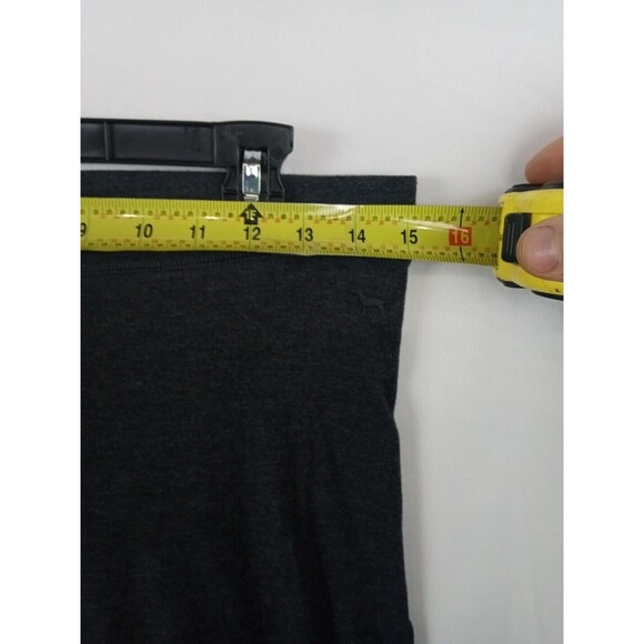 PINK Victoria's Secret Women Large Activewear Pants Dark Gray Leggings Yoga - Picture 8 of 9